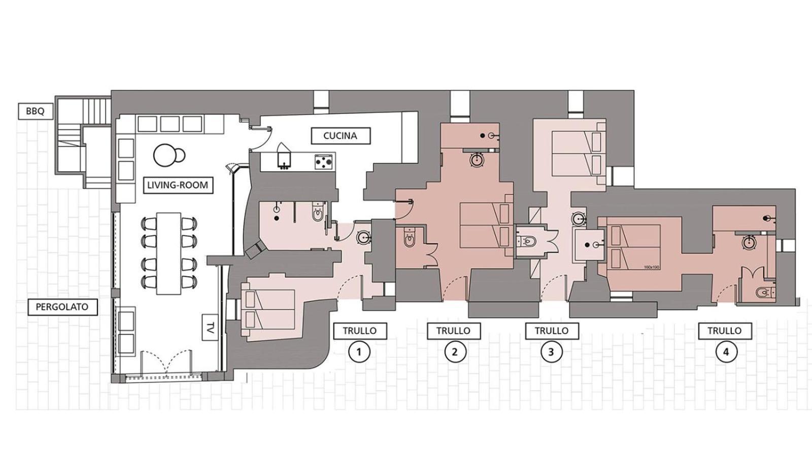 Trullo Panna Fragola - Exclusive Four Bedroom Villa & Private Pool Martina Franca Exterior photo